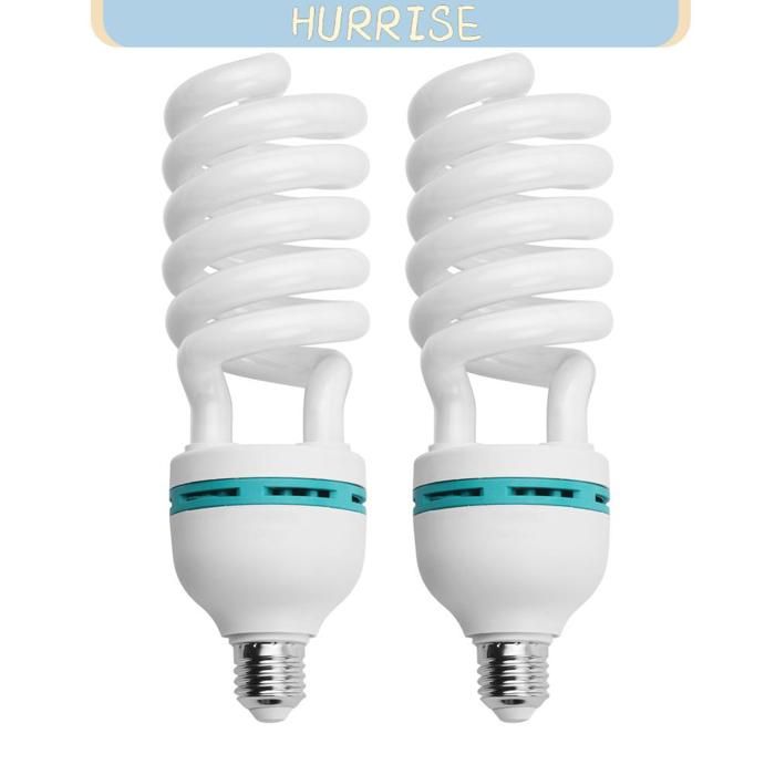 Irfora Ampoule Fluorescente Spirale 135W 5500K Lumière Du Jour E27 - Économie D'Énergie Studio Photo Vidéo