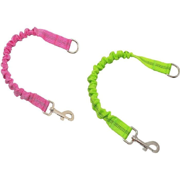 Meilleurs prix pour Lot de 2 rallonges de laisse élastiques pour chien - Absorption des chocs - En nylon durable - 457 cm