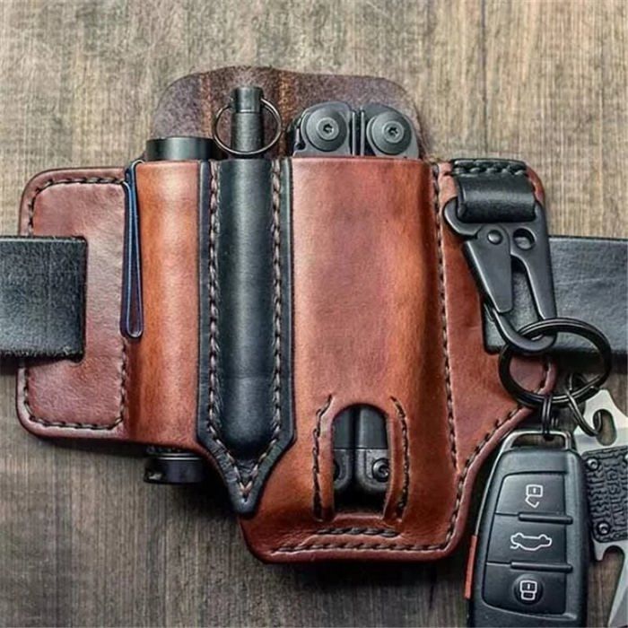 Sac à outils de ceinture sac de ceinture multifonction pochette de ceinture pochette utilitaire EDC avec porte-clé – Étiquette