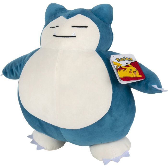 Peluche dormante Pokémon Ronflex POKEMON 45 cm position endormie ultra douce