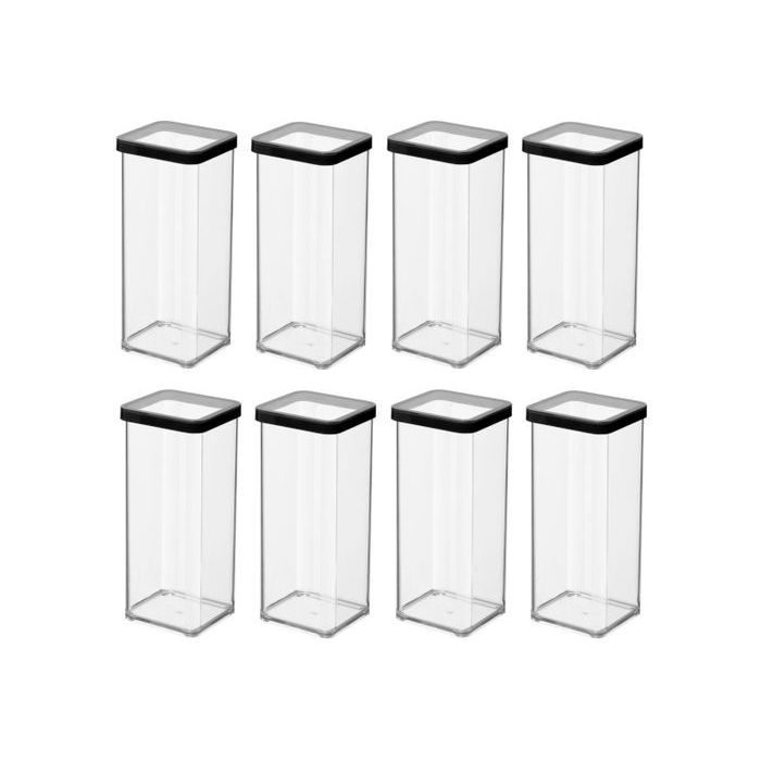 Comparer les prix de Contenant à friandises carré 8x15L LOFT noir