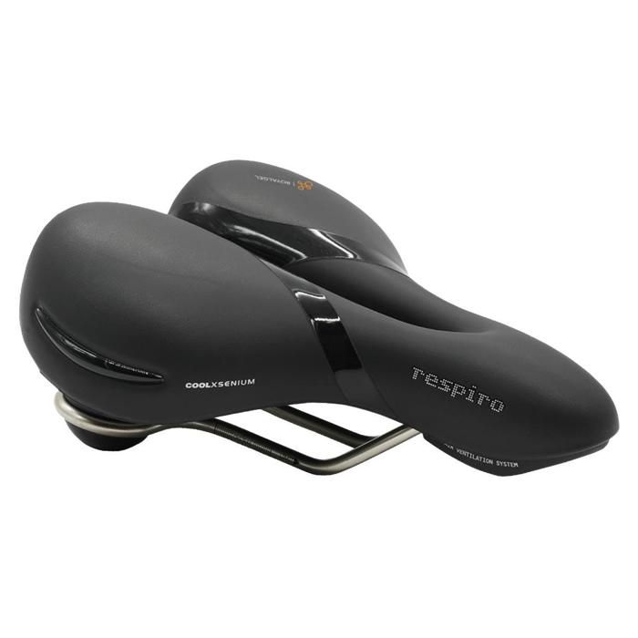 Selle de vélo - SELLE ROYAL - Respiro Stracciatella - Royalgel - Ventilation périnéale - 256x227 mm