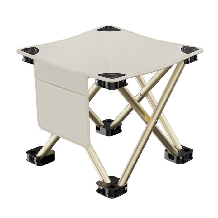 Tabouret Pliable Télescopique – Hauteur Réglable De 6,5 à 45 Cm, Capacité 150 Kg, Pour Camping Et Pêche