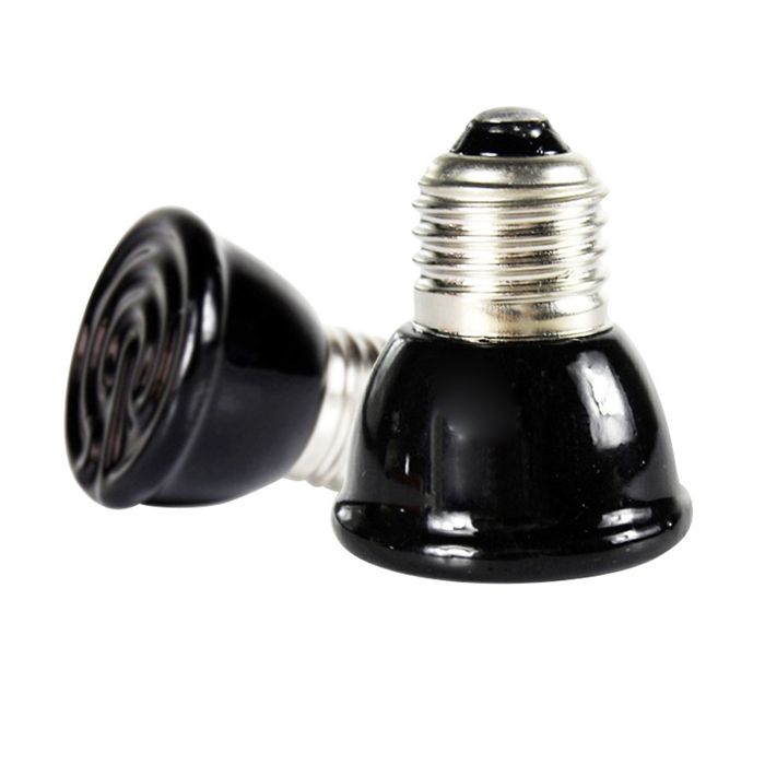 Lampe chauffante en céramique 100 W non lumineuse pour reptiles et animaux domestiques 220 V noire Label