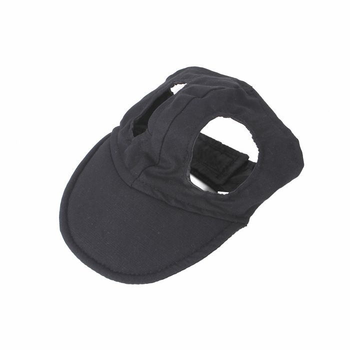 Casquette de baseball pour animaux - Phoesky - Imprimée - Protection solaire - Visière - Décontracté - Noir - Taille S