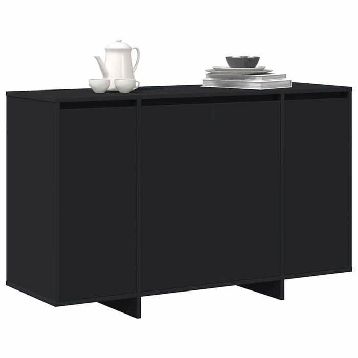 Armoire Vaisselier Durable - Noir - Buffet de cuisine - avec Rangement - Noir 120x41x75cm - Bois dingénierie LH3852944