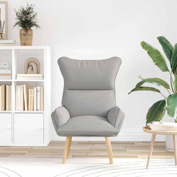 Moderne Fauteuil de salon - Fauteuil TV - 1 place - Chaise de canapé - tissu - gris - Charge 150kg - 69x74x93 cm plh97b724
