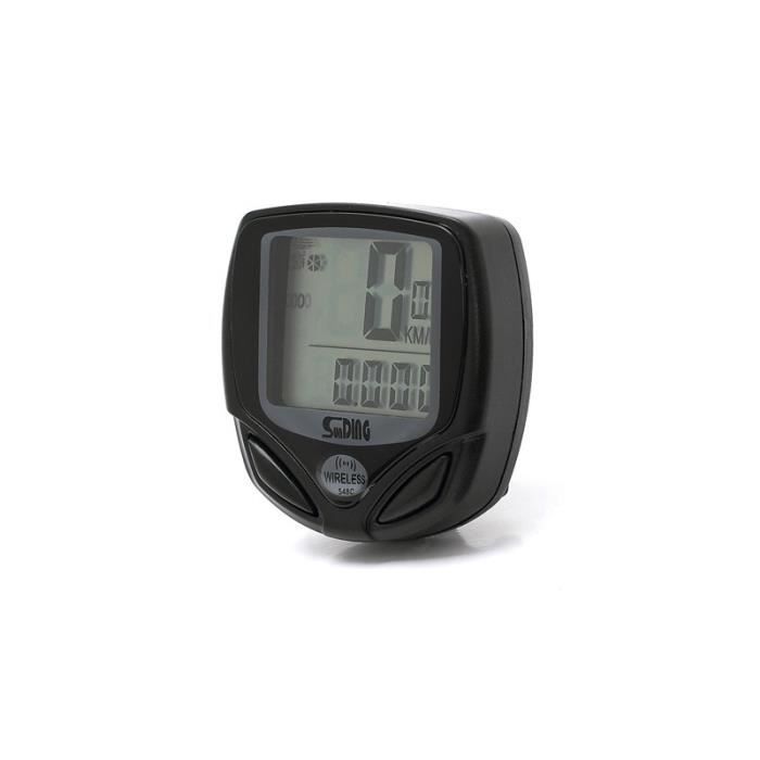 Compteur Vélo Numérique Sunding – LCD étanche – Filé – Odomètre – Piles Incluses