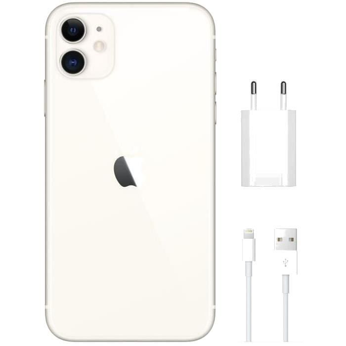 Apple iPhone 11, 64Go, Blanc (Reconditionné)