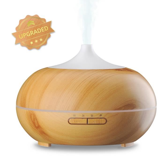 Diffuseur d'huiles essentielles & humidificateur - Bois main image 0