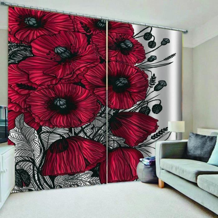 2 Rideaux Guirlandes Frangées Or Rouge 92x245cm - Décoration Fête, Photo, Fond Scénique