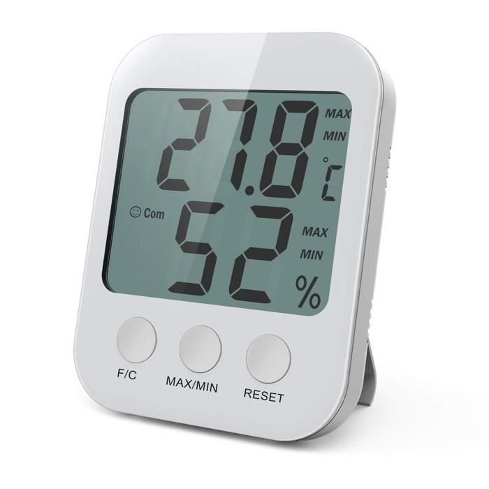 Moniteur d'humidité de thermomètre, thermomètre numérique d'hygromètre,  mètre de jauge d'humidité de la température - Cdiscount