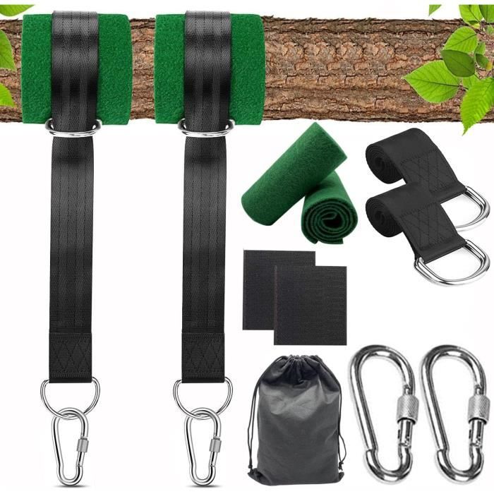 Kit De Fixation Pour Balançoire Pour Hamac Avec 2 Mousquetons Et Anneaux En D Pour Jardin