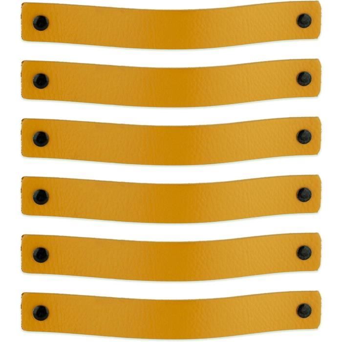 200 Rondelles En Cuir Noir – Entretoises Pour Poignée, Couture, Bricolage – Uxcell