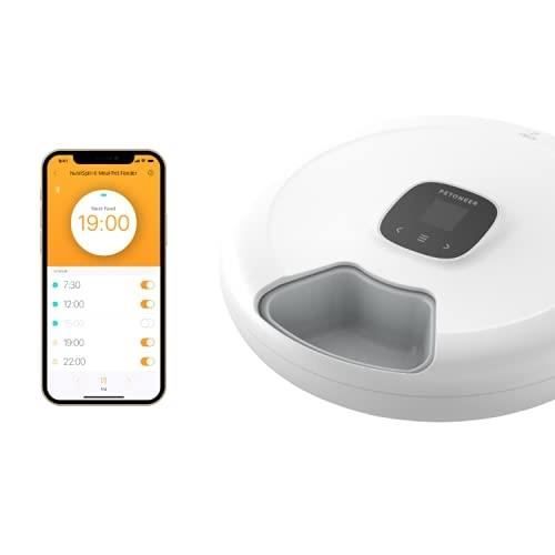 Distributeur automatique de nourriture - NUTRISPIN - App-WiFi - 6 portions - Double alimentation - Écran TFT