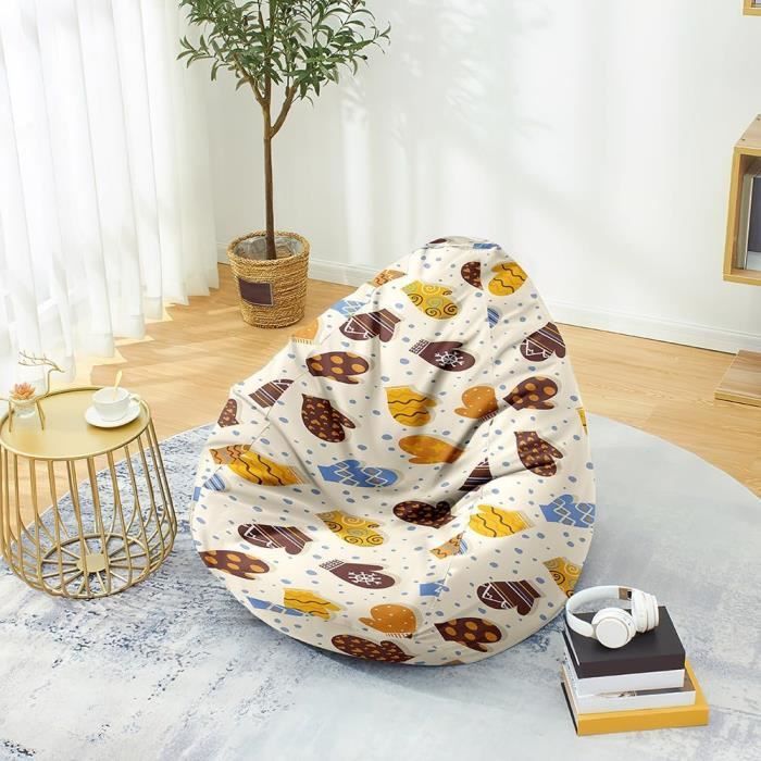 Housse De Pouf Poire (sans Remplissage) - Taille S, M, L - En Velours Côtelé - Pour Adulte Et Enfant - Gris Clair - 12