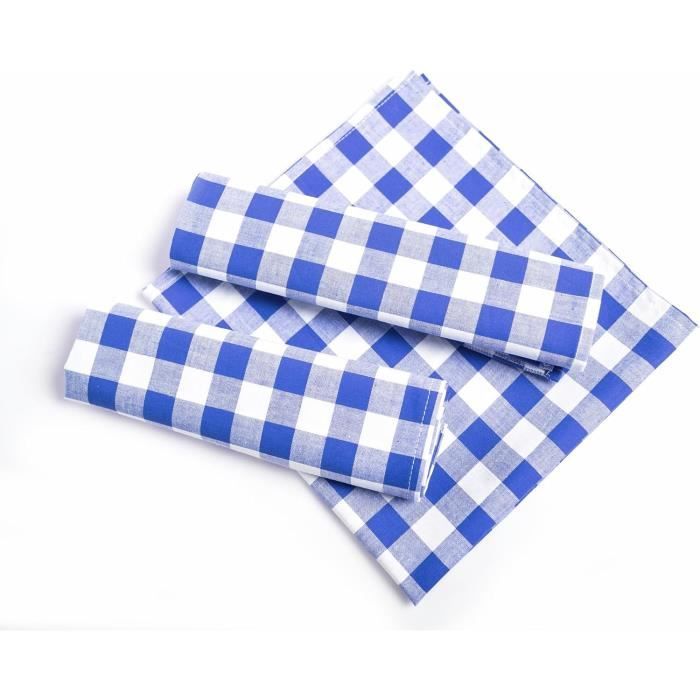 Mud Pie Ensemble De Serviettes En Tissu Gris à Pois, 45,7 X 45,7 Cm