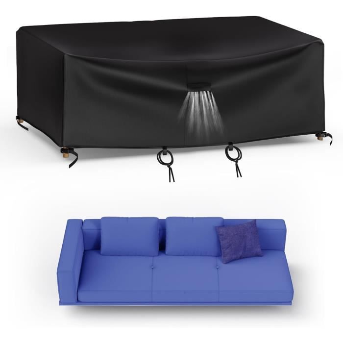 Housse Salon De Jardin 600D Oxford Tissu Housse De Protection Pour Mobilier Protection Contre La