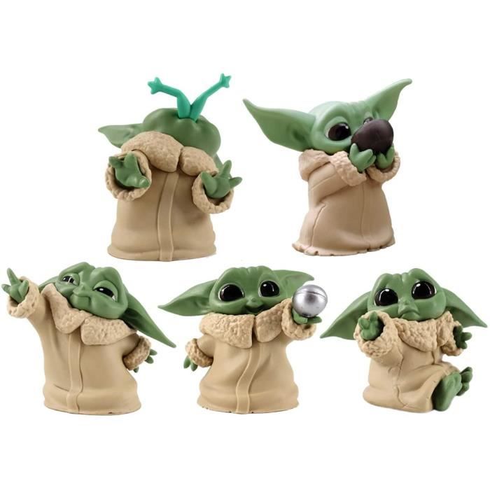 The Mandalorian Baby Yoda Figurine Jouets Ensemble De Poupees Modele Pvc Cake Toppers 5 Pcs Cdiscount Puericulture Eveil Bebe