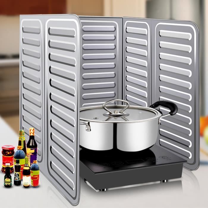 Protection Anti Projection Plaque De Cuisson Plaque Anti Projection Deflecteur D Huile Argent Outils De Cuisine