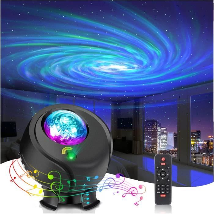 Projecteur ciel étoilé, lampe à Projection LED, enceinte compatible  Bluetooth, pour chambre d'enfant, fête à