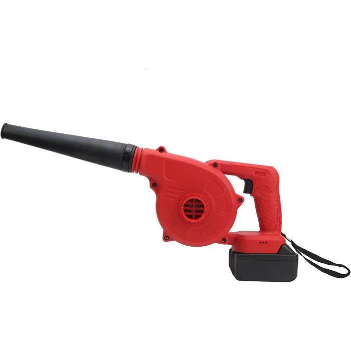 Souffleur à Feuilles Sans Fil 21V – 6 Vitesses, 450 Pi³/min, Léger, Avec 2 Batteries – Pour Jardin, Allées