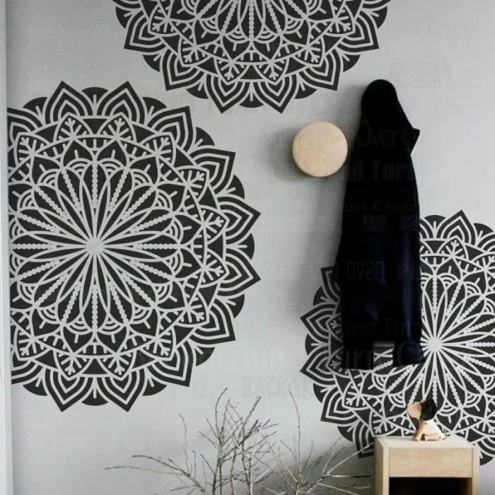 Artisanat Créatif 14 Pochoirs Cercles Réutilisables - Pour Peinture Murale, Déco Meubles Et Art DIY Pochoir Lettre