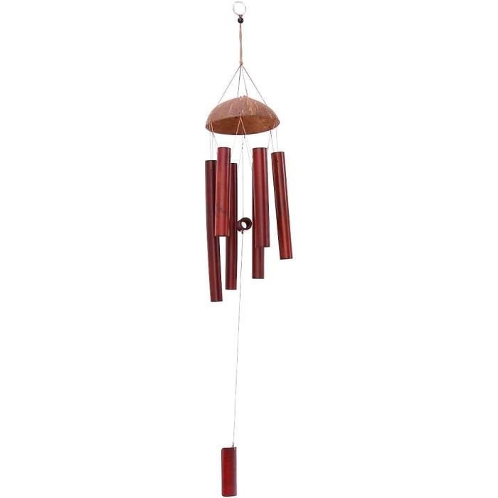Baker Ross Lot de 4 Carillons à Vent en Bois et Motif Feuilles D