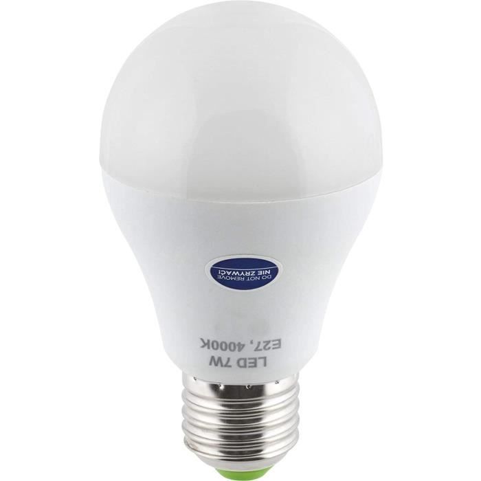 Ampoule LED E27 avec détecteur de mouvement HF 360° + capteur