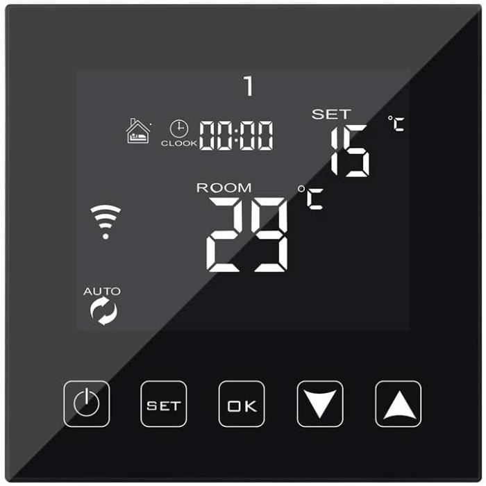 Thermostat WiFi Intelligent Connecté pour chauffage de l'eau par le sol 3A Compatible avec Alexa