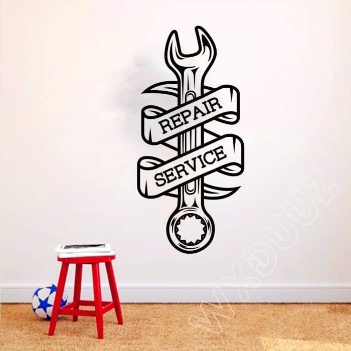 Frises autocollantes décoratives Service de réparation de Voiture ...