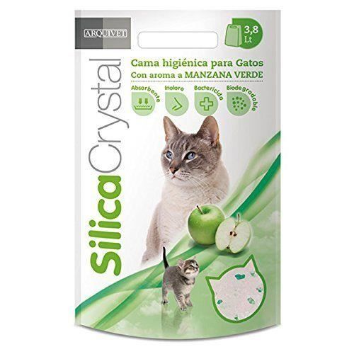 Litière hygiénique pour chats - Arquivet SilicaCrystal 38 L - Sable de silice - Contrôle odeurs - Antibactérienne