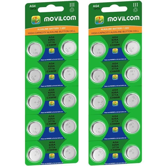 Voltcraft Kit De Piles Boutons 3x AG 1, AG 2, AG 3, AG 4, AG