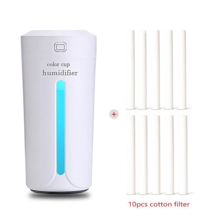 Couleur White10Filters Humidificateur dAir Élimine LÉlectricité Statique Soi de la Peau Technologie Nano