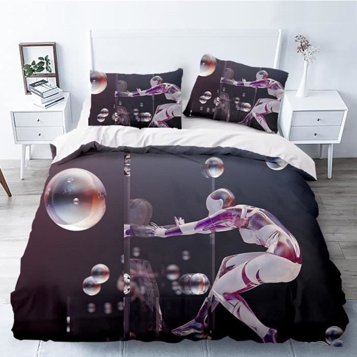 Parure de Lit 240x220 cm Housse de Couette 2 Personnes Lignes Géométriques pour Adultes et Enfants, Housse de Couette Imprimée Beige 3 Pièces en Microfibre Douce, Décoration de Chambre Parure de Lit 240x220 cm Housse de Couette 2 Personnes Lignes Géométriques pour Adultes et Enfants, Housse de Couette Imprimée Beige 3 Pièces en Microfibre Douce, Décoration de Chambre