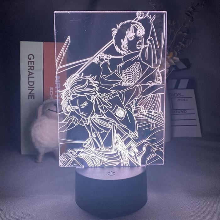 Télécommande 3d DEL Lampe de chevet touch Nuit Lumière 7 Couleur Changeante lampadaire liseuse hibou
