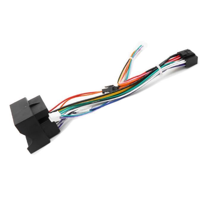 Adaptateur Autoradio Kenwood 16 Broches Vers Prise ISO – Câble De Raccordement – Longueur 16 Cm – Plug And Play