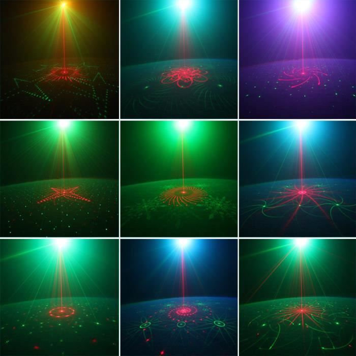 Laucnpty Lumières de fête à boule de disco activées par le son