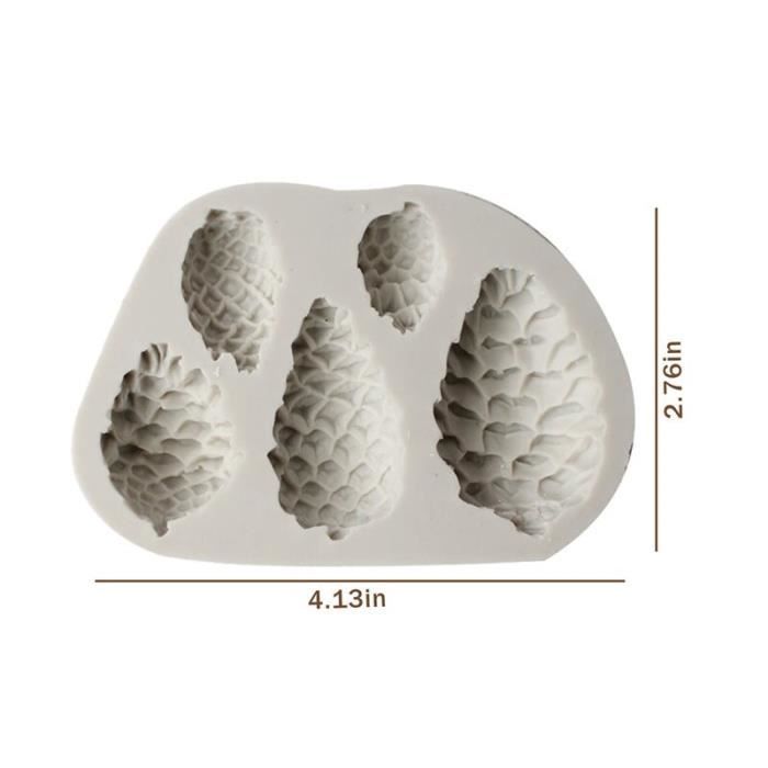 Moule à Bougie En Résine 3D En Forme De Pomme De Pin Pour La Fabrication De Bougies, Moules En Silicone Pour Aromathérapie, Cire, Savon, Cadeau De Noël, Décoration D'intérieur