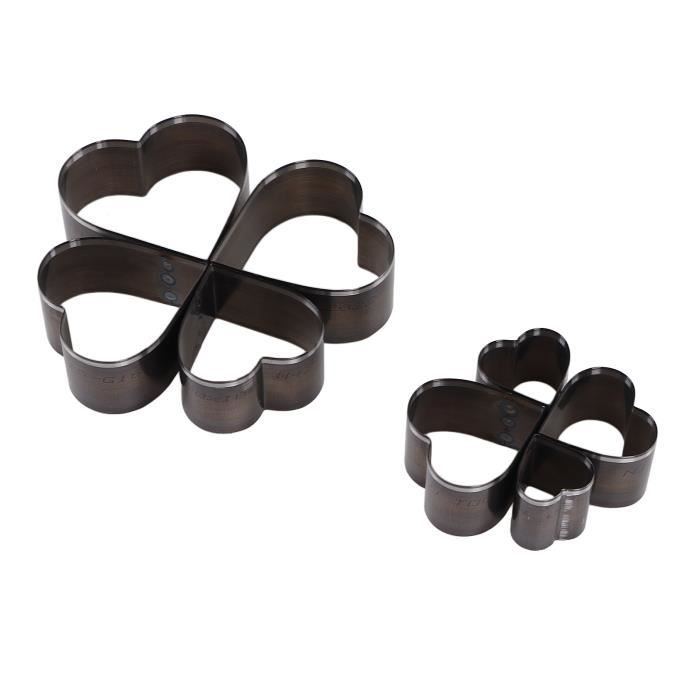 Lot De 3 Emporte-Pièces Pour Cuir/ Tissu - Formes Goutte, Cœur, Étoile - Tailles 15, 30, 50 Mm - Acier - 2