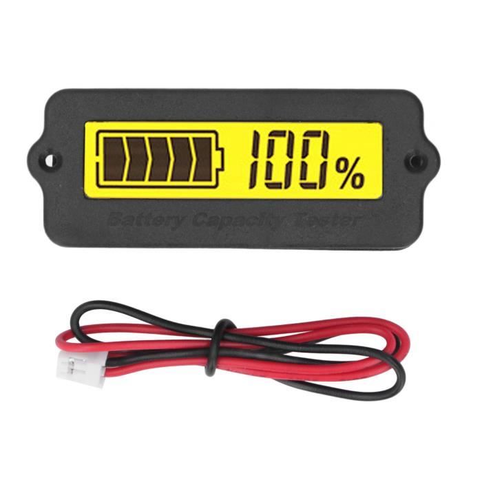 Testeur De Batterie QWORK 8-80V 350A - Voltmètre Amperemètre LCD - Pour Voiture, Bateau, Camping-Car