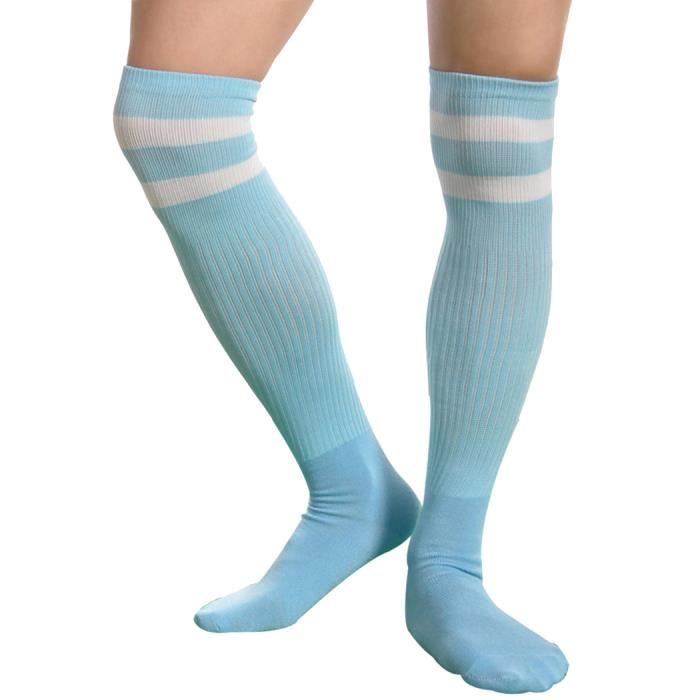Chaussette de foot bleu ciel cheap