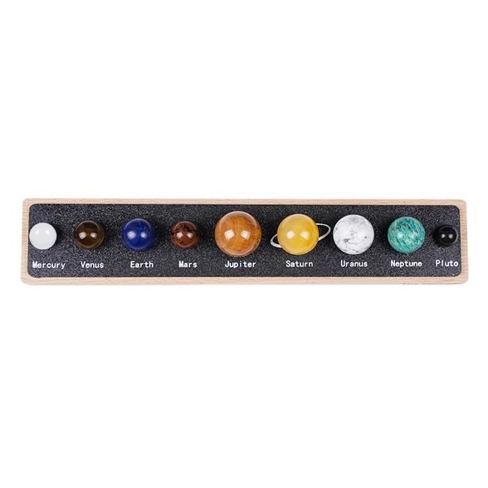 Boules De Cristal Décoratives 50 Mm - 7 Couleurs Avec Base En Bois - Rotation 360° - Veilleuse Pour Salon, Chambre - 9
