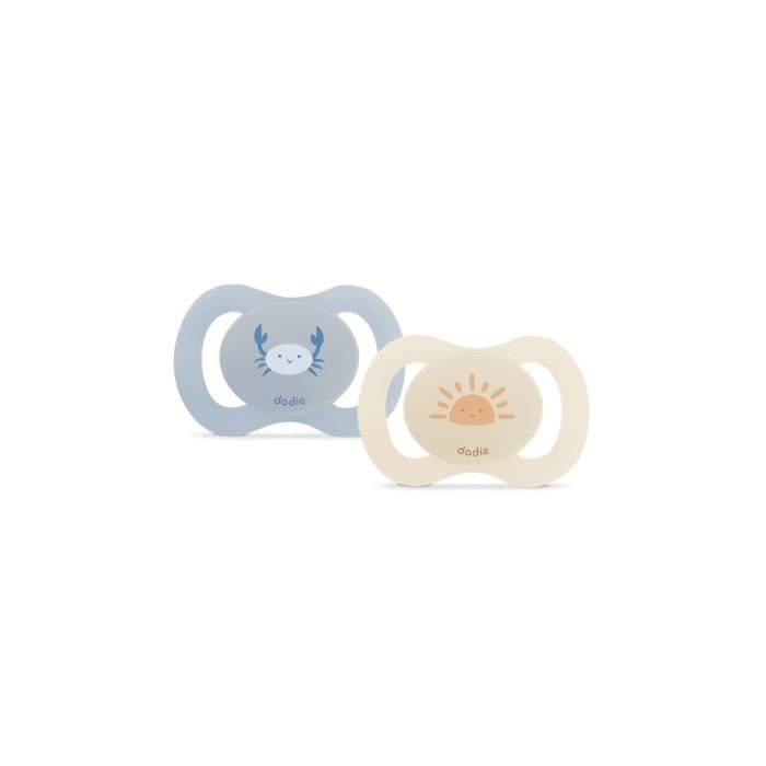 Duo sucettes anatomiques DODIE 0/ Crabe