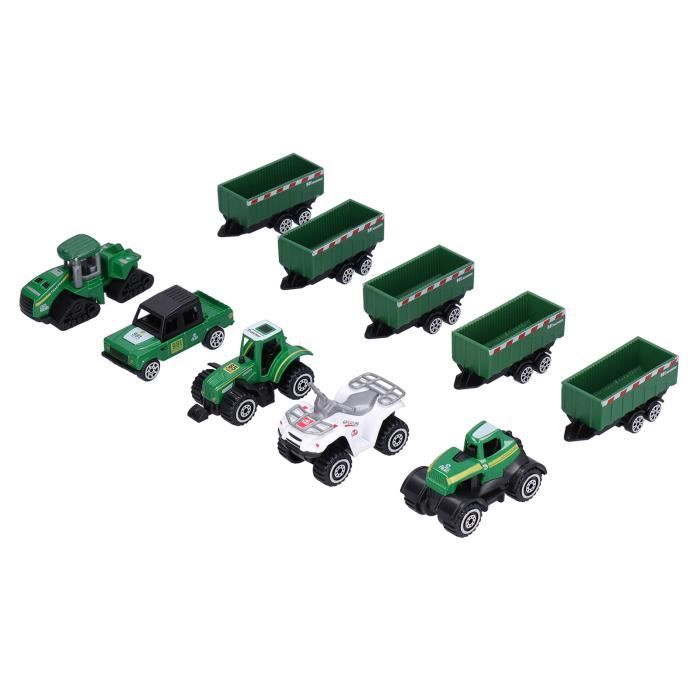 Goki - 2041282 - Figurine Transport Et Circulation - Tracteur en Rouge avec Remorque