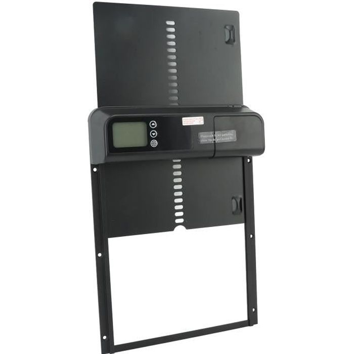 Meilleurs prix pour Porte de poulailler automatique Porte automatique de poulailler avec minuterie en alliage d'aluminium IP45 étanche affichage KA488