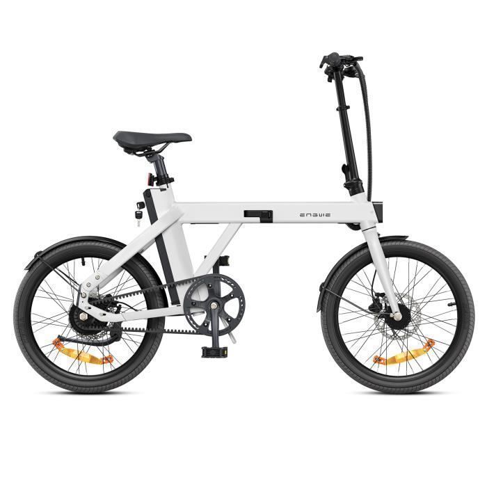 velo electrique pliable adulte ENGWE P20 20 pouces Vélos de Ville Autonomie 100km Moteur 250W 25KM/H Batterie 36V9.6Ah blanc