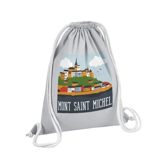 Sac De Gym En Coton Noir Turnbeutelliebe Avec Motif Pattes - 12 Litres 37x46 Cm