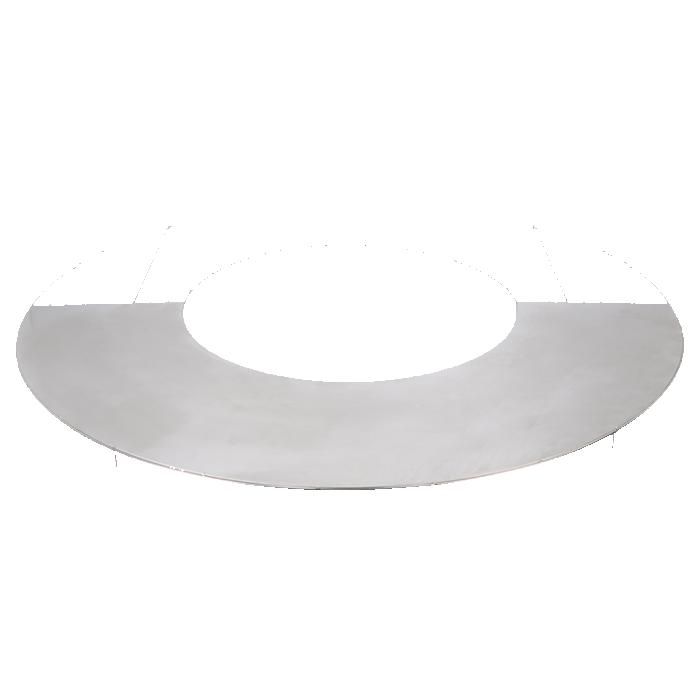 Grille Plancha pour barbecue ronde en Inox - Argenté - D 825 cm