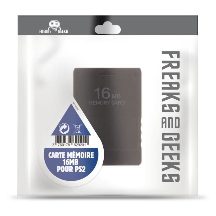 Carte mémoire rouge officielle translucide pour sony ps2